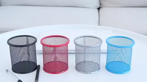 Giỏ Đựng Bút Lưới Sắt Văn Phòng Siêu Xinh #giadungthongminh #dodungthongminh #hottrend #nhacuameobeo #dogiadung 