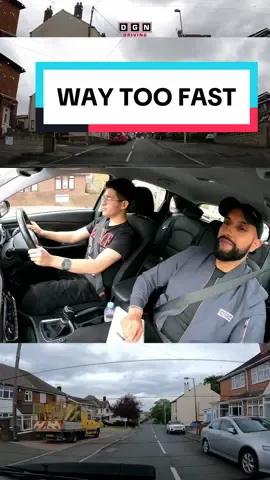 APPROACHED THAT WAY TOO FAST #drivingschool #learntodrive 
