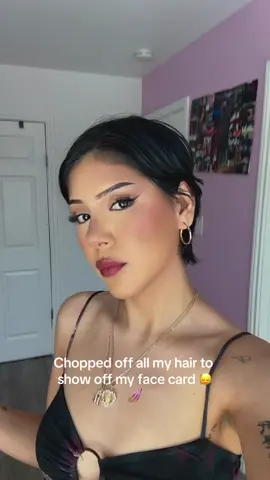 Jk I actually fucked up my hair n this the only hairstyle i can do 😀 #fyp #beauty #makeup #pixie #latina