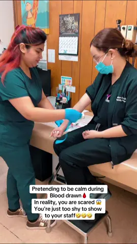 NeedlePhobia😂#medicaltiktok #medicalhumor #fy #fypage #foryoupage #fypシ゚viral #fypp #fyy @Chiquita Chula youre sharp shooter🤣💉🩸