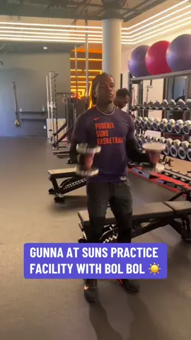 #Gunna #BolBol #NBA #basketball #Suns #Phoenix #workout (via gunna/IG) 