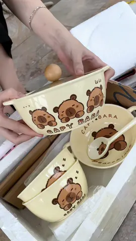 Full bộ Capybara có sẵn trong giỏ hàng #phuonganhnee_412 #review #bát #đĩa #gomsu #xh #xuhuong #tiktok #dogiadung #donhabep #gomsubattrang #capybara #decor #botruongbongoaigiao 