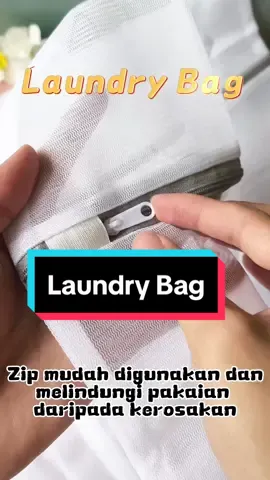 With this, clothes are not easily broken now, shop now Rm1.08🥰👍🏻 #laundrybag #netbag #kantonglaundryjaring #laundrynetbag #bundamilenial #fypシ゚viral