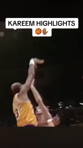 Kareem Highlights 🏀 ✋🏾 #skyhook #kareemabduljabbar #nbahighlights #creatorsearchinsights #fyp #viral   #kareem #kareemtime 