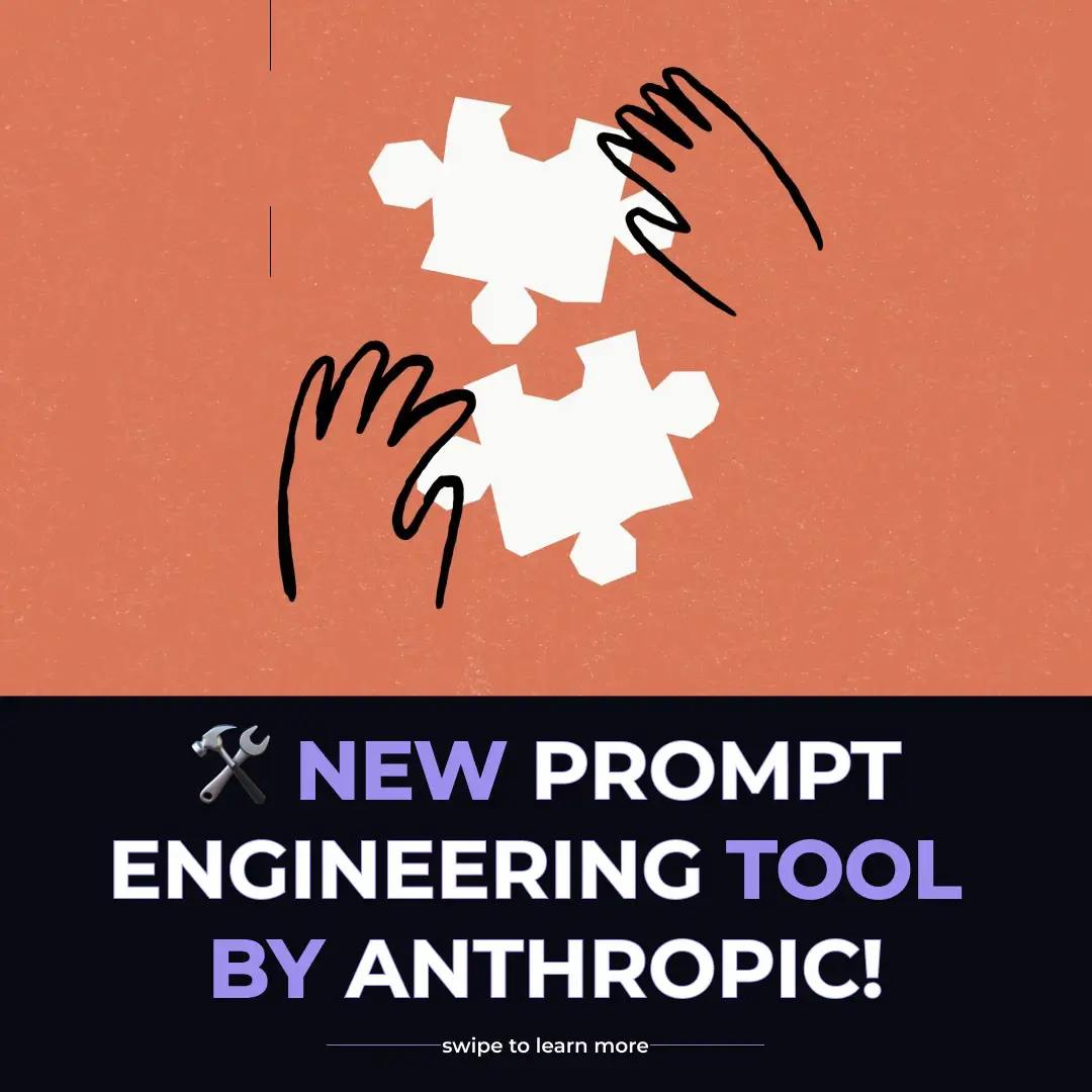 Anthropic recently launched an incredible tool that generates optimized prompts to start a chat, based on your specific goals. Here’s how to use it: Image credit: Anthropic Follow @ai.news.daily for more! . . #chatgptapi #aiexplained #techtrends #ai #ainews #aitech #ainewsdaily #aiinovation #aigenerated #anthropic #promptengineering #aitools #innovation #technews #aiassistant