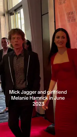 #mickjagger #rollingstones #icon #legend #rocker #musician #rockmusic #melaniehamrick #ballerina #couple #newyorkcity 