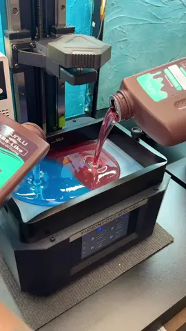Mixing water washable and ABS like resin by @SUNLU 3D on the Photon Mono M5s Pro by @Anycubic Official #anycubic #photonmonom5spro #m5spro #3dprinting #sunlu