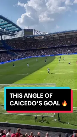 WATCH this angle of Moises Caicedo’s goal for Chelsea on the final day of the season 😍🔥 // Via louiswhite11 (IG) //  #fy #fyp #foryou #trend #footballtiktok #caicedo #Soccer #cfc #chelsea #football #PremierLeague #footballgoal #soccergoal 