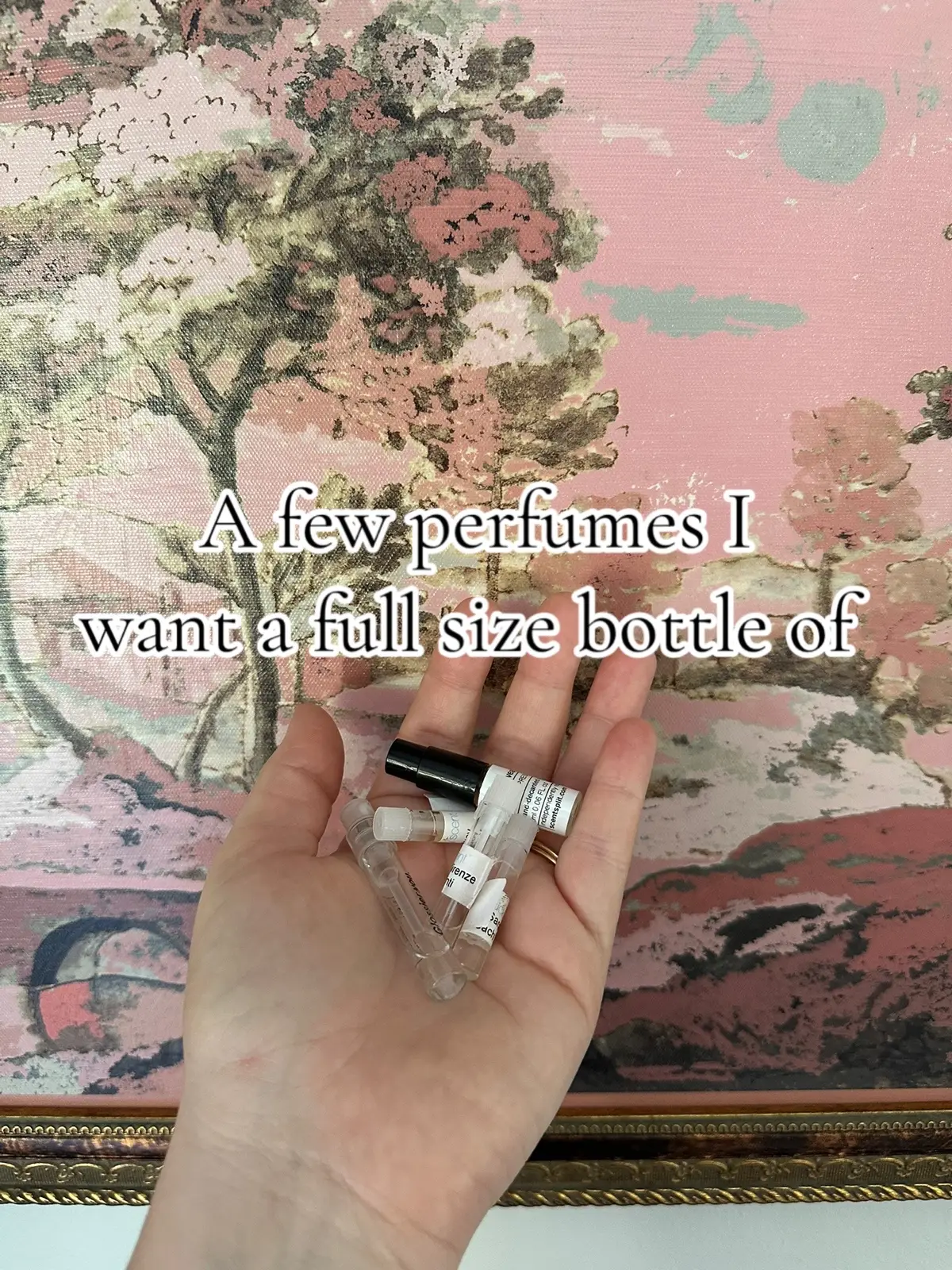 I am a sucker for samples and these 5 truly have stolen my heart. I will be getting a full size if these soon 😍 What is on yiur full size wishlist?  @scentsplit @Luckyscent @Glossier @Sarah Baker Perfumes 