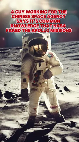 A guy working for the Chinese space agency says that it’s common knowledge that NASA faked the Apollo missions. Do you believe him?  #fyp #ufo #nasa #appolomission #themoon #conspiracy 