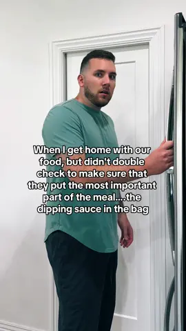 I’ve never ran so fast! #couplescomedy #marriagehumor #fyp #relatable #madwife #truestory #funny #sauce #food #forgothesauce #angrywife #husbandoftiktok 