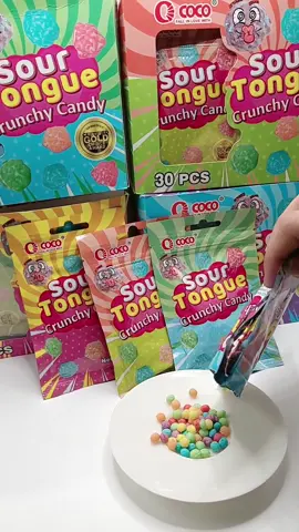 Our new SOUR TONGUE CRUNCY CANDY is now available. Check our live for low discount #cocofood #fyp #fypシ゚viral #cocofoodlive #cocofood 