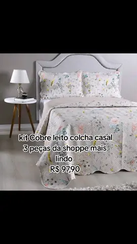 Esse kit cobre leito tá lindo no precinho maravilhoso da shope Quer o link? Comente eu quero  #cobreleito #colcha #colchacasal #achadinhosshopee #foryou #dicas #decoracaodecasa 