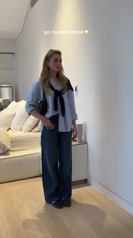 Repeat after me: monochrome never fails☁️🦋⭐️ #monochromeoutfit #ootdfashion #classystyle #onecolourdressing #elevatedbasicsoutfits #capsulewardrobestyle 