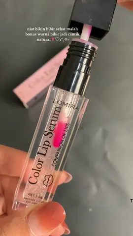 Bibir jadi super lembab setiap saat + warna pink natural bibir 🫦  #lomiralipserum #lomira #tiktokaffiliate 