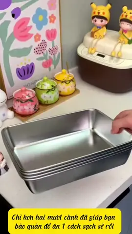 Hộp inox có nắp đậy tiện lợi #giadungthongminh #giadungtienich #hopdungthucpham 