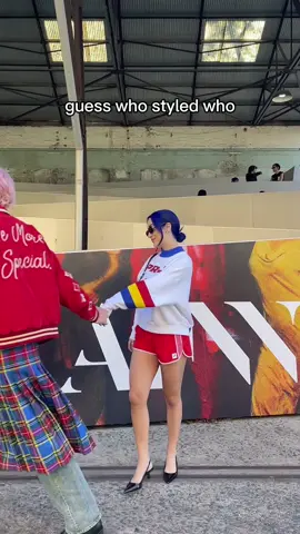 hard edition 👀 @Dan Brown #afw #australianfashion #australianfashionweek #coupleoutfit #bigirls #bigirlsoftiktok #bluehair #pinkhair 