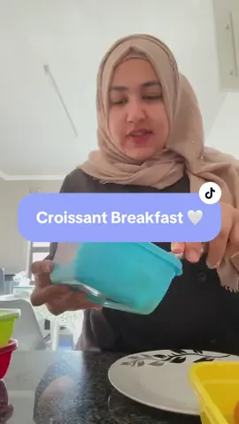 Croissant Mornings 🙌🏼🤍  PSA — dont come at me with the way I said Croissant. I am not going to be walking around speaking like I have a french accent. Thank you bye! 🤭 — #food #fyp #foryou #foryoupage #trending #viral #viraltiktok #fypシ゚ #tiktok #smile #happy #fypsounds #chefsam #meat #breakfast 
