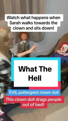This is the worlds most violent haunted CLOWN DOLL it drags people out of bed!! Sarah challanged it and it SPOKE!! OMG WTH!! This is very real!! #fyp #spooky #ghosthunting #paranormal #hauntedtiktok #ghoststories #spookyseason #rotherham #ghosthunting #haunteddoll 