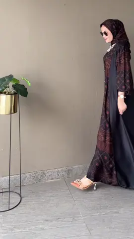 Gamis Set Hijab Rayon Twill Kombinasi Rayon Premium Motif Batik #ootdfashion #gamisrayon #iduladha #gamissethijab #gamisrayontwill 