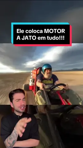 Ele coloca motor a jato em tudo! #motor #motorajato #jato #jet #jetengine #velocidade #corrida #techtokbr #techtokbrasil 