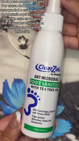 #ClearzalFootSanitizerSpray#spray #pies #foot #sanitizer #clearzal #elimina #bacterias #infection #infeccion #viral #tiktok #tiktokshop #mujer #hombre #ansianos #ninos 