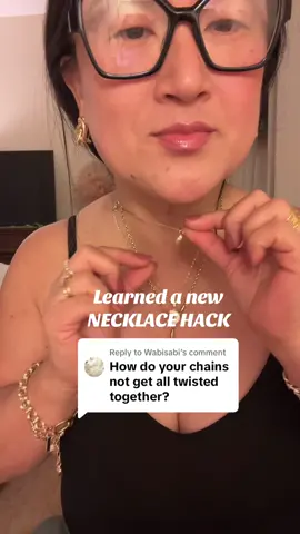 Replying to @Wabisabi i just learned a new necklace hack!!! how to wear two necklaces at different layers and not have the chains get tangled up 🚨🚨🚨🚨 #foryou #foryoupage #charmjewelry #jewlery #jewelryhack #necklacelayeringhacks #necklaces 