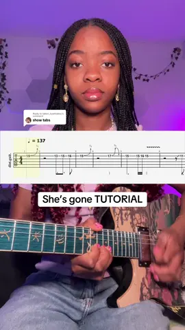 Replying to @taken_bywhiskey Full tabs + pdf link in my bio #beccasmelodies #guitartutorial #steelheart #fyp 