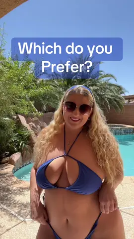 Which do you like better?  The first swimsuit or the second? 