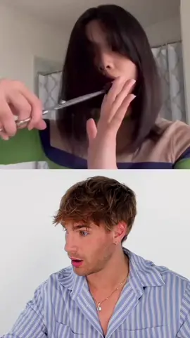 Part 4: Hairdresser Reacts To INSANE At-Home Butterfly Cuts @Emily Elizabeth #hairdresserreacts #butterflycut #hairtransformation #haircare 