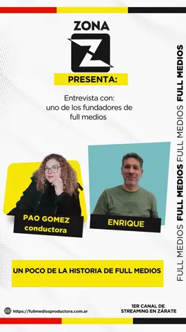¡No te pierdas el segmento de la entrevista con uno de los fundadores de Full Medios! 🎬 Zona Z, conducido por Pao Gómez, todos los sábados a las 19 hs y domingos a las 15 hs. 📲 No te lo pierdas, míranos en www.fullmediosproductora.com y disfruta de nuestros programas completos en YouTube FullMedios. #EntrevistaExclusiva #ZonaZ #PaoGomez #FullMedios #HistoriasDetrásDelÉxito #SintonizaAhora#noticias#zarate#buenosaires