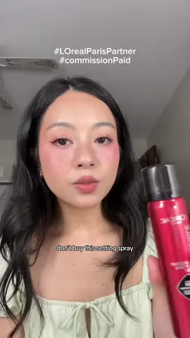 @L'Oreal Paris I see what you did there!!  #LOrealParisPartner #commissionPaid #lorealsettingspray 