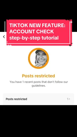 This new Tiktok tool is SUCH a game changer when it comes to ensuring your content is hitting the FYP! account check will allow you to see the health of your account 🏥  #tiktokupdates #creatortips #tiktoktips #shadowbanned #contentcreatortips