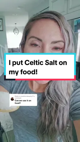 Replying to @southernbeauty77  I love cooking with Celtic salt! over 82 minerals and three different types of magnesium.  #celticsalt #magnesium #minerals #hydratedskin @anOrganicOasis 