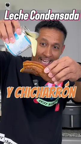 Probando Chicharrón 🥓 Con Leche Condensada 🥛 😱 #chicharron #lechecondensada #recetas #probandocomida 