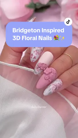 Would you wear these Bridgerton inspired nails? 👑🪞💐📜🎩 Comment 