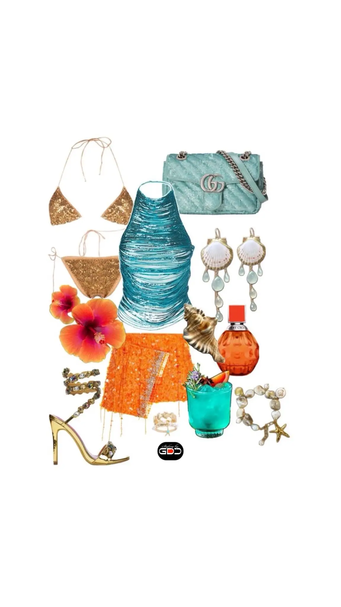 •Passion and fancy outfits for ss24 for a day and night!🤍✨🪄🩵🪼🪩🦞 Styling By GDC🖤🤍❤️