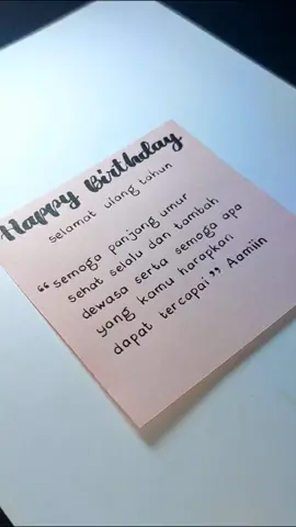 Selamat Ulang Tahun ♥️ | Do'a dan harapan ada di dalam video ya 🎂 #ucapanselamatulangtahun #ucapanulangtahun #ucapanultah #ucapanhappybday #selamatulangtahun #ulangtahun #ultah #happybirthday #tulisantangan #tulisanedwin #tulisanaesthetic #tulisantanganku #fyp #fypシ #menulistangan #tulisantangansendiri #tulisantanganindah 
