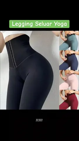 Legging Seluar Yoga, Gaya Baru Eropah dan Amerika, Korset Wanita Perut dan Pinggul, Pinggang Tinggi, Anjal, Seluar Kecergasan, Musim Gugur #yoga #seluaryoga #yogapants #exercise #gym #sports #11311 