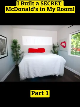 I Built a SECRET McDonald's in My Room! - P1 #benazelart #DIYFun    #build #secretroom#HomeEntertainment #CreativeSpaces #secret #neverfind    #foryou