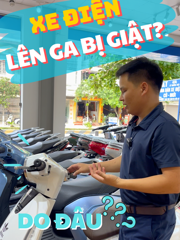Ai đi xe điện không quen hay bị giật với hụt ga thì xem clip này nha! #xedien #xedientkt #xedienvinfast