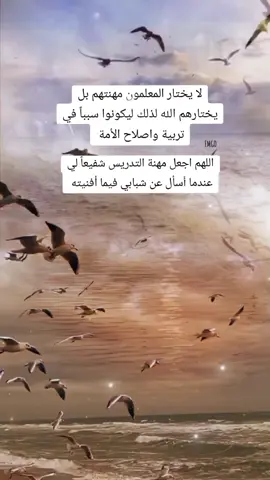 اللهم اجعل مهنة التدريس شفيعاً لي عندما أُسأل عن شبابي فيما أفنيته🤍 #اللهم #امين #يارب #🤍#اكسبلور 