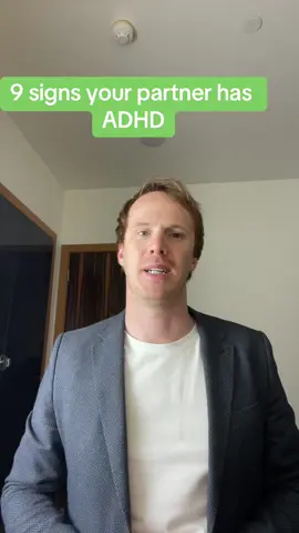 9 signs your partner has ADHD ❤️  #adhd #adhdawareness 