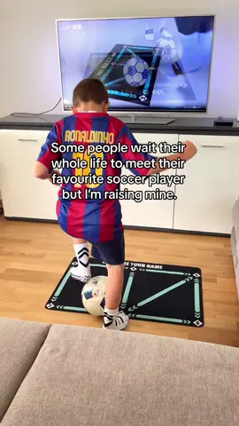 my son is obsessed wtih soccer and he has been practicing his skills using this mat 💪⚽️