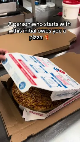 Tag them to let them know! #dominospizza #initials #pizza 