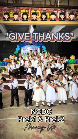Give Thanks by Preschoolers NCDC #givethanks  #toddler  #movingupceremony 