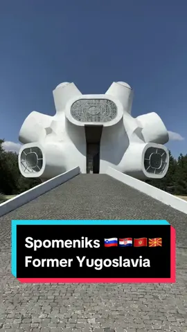🇲🇰🇭🇷🇸🇮🇲🇪 Spomeniks of Former Yugoslavia: after some trips to the Balkan and former Yugoslavian countries I have a visited several so called Spomeniks (monuments) build during the Yugo times. Some designs are very outstanding and clean, others are quirky. But you know me, I like the concrete and brutalist ones the most! #fyp #yugoslavia #brutal #architecture #архитектур 