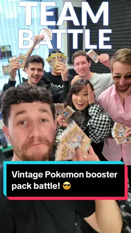Vintage Pokemon booster pack battle! 😎 #pokemon #pokemoncards #pokemontcg #vintagepokemon 