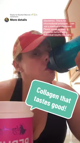 Replying to @Rachel Warren 🌱👋🏻 I just started taking this.  But honestly it tastes so good I want to take it.  I’m the worst with remembering to take care of myself.  But this is making me get some water in too!  #rebuild #collagen #collagenpowder #hair #nails #skin #aging #collagenpeptides #bovinecollagen  the benefits of taking collagen may vary per individual.  