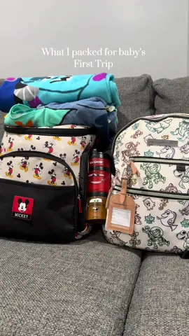 Bby boy is all packed hope im not missing anything 😫  #familytrip #firstfamilytrip #packwithme #sahm #MomsofTikTok #fypage #babyboy #10month 